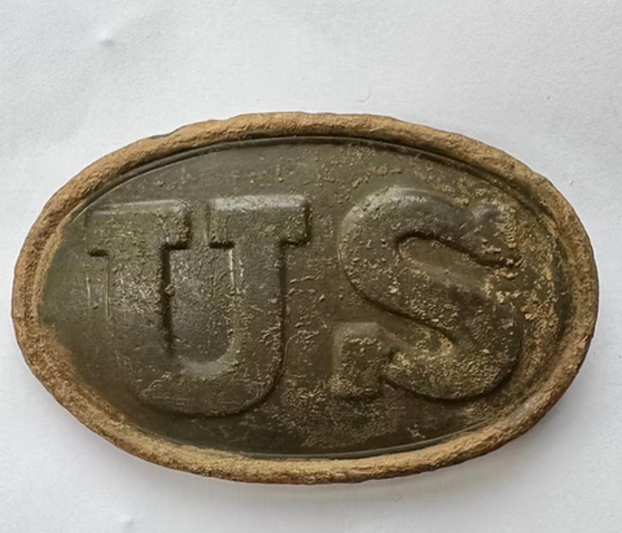 US Civil War Oval Belt Plate (Cartridge Box Plate)